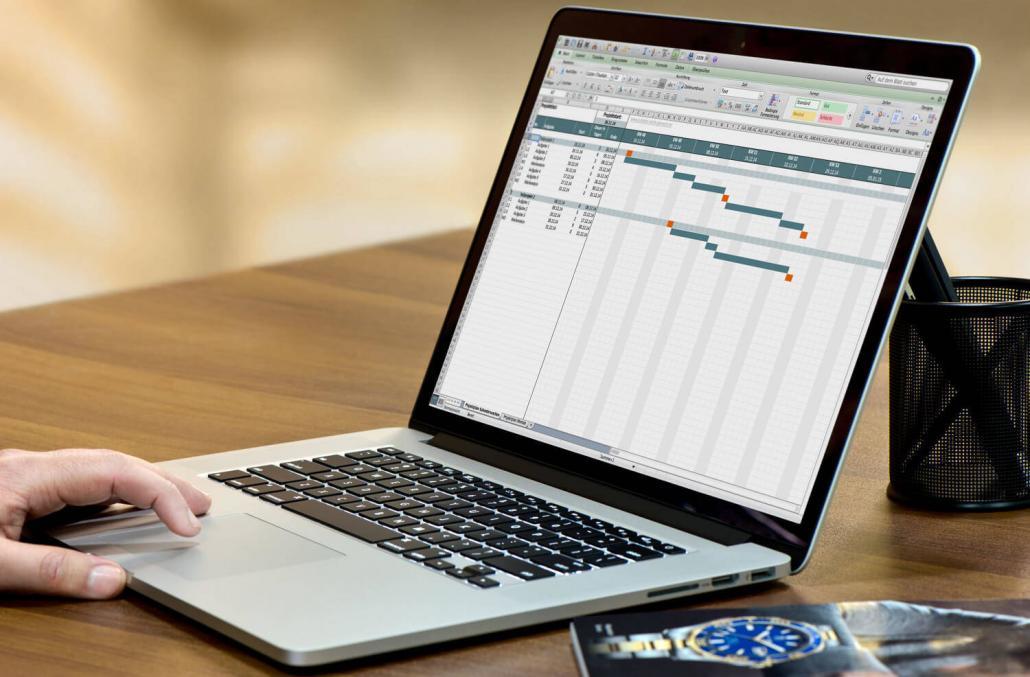 Projektplan Mit Gantt Chart Kostenlose Excel Vorlage