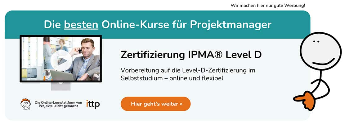 Zertifizierung IPMA Level D im Selbststudium Online