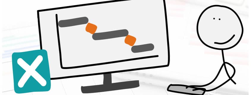 Artikel mit einer Anleitung zum Erstellen von Gantt-Diagrammen mit Excel