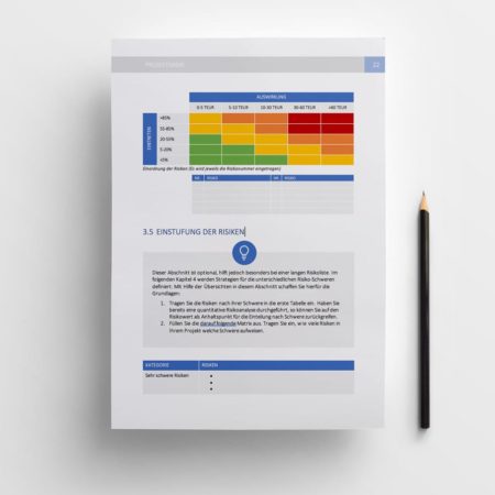 Risikoamanagement im Projekt - Word-Vorlagen