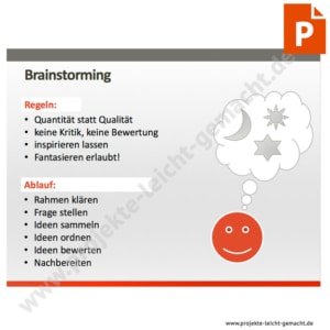 PowerPoint-Vorlage Brainstorming