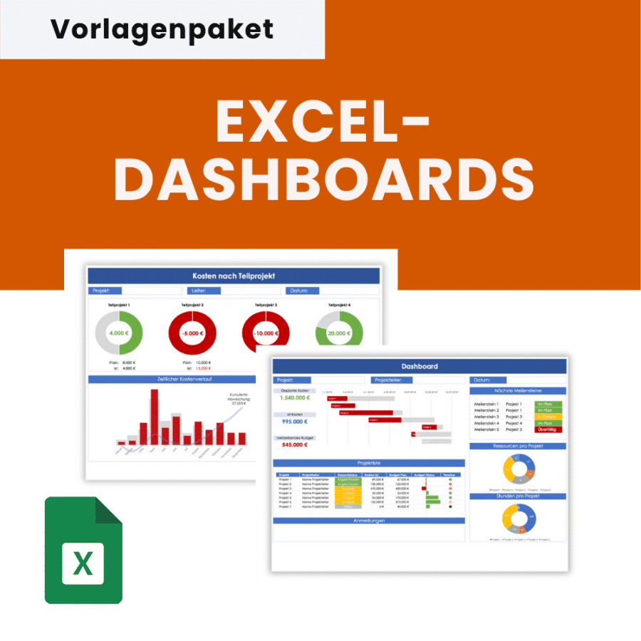 Projektmanagement-Excel-Dashboards