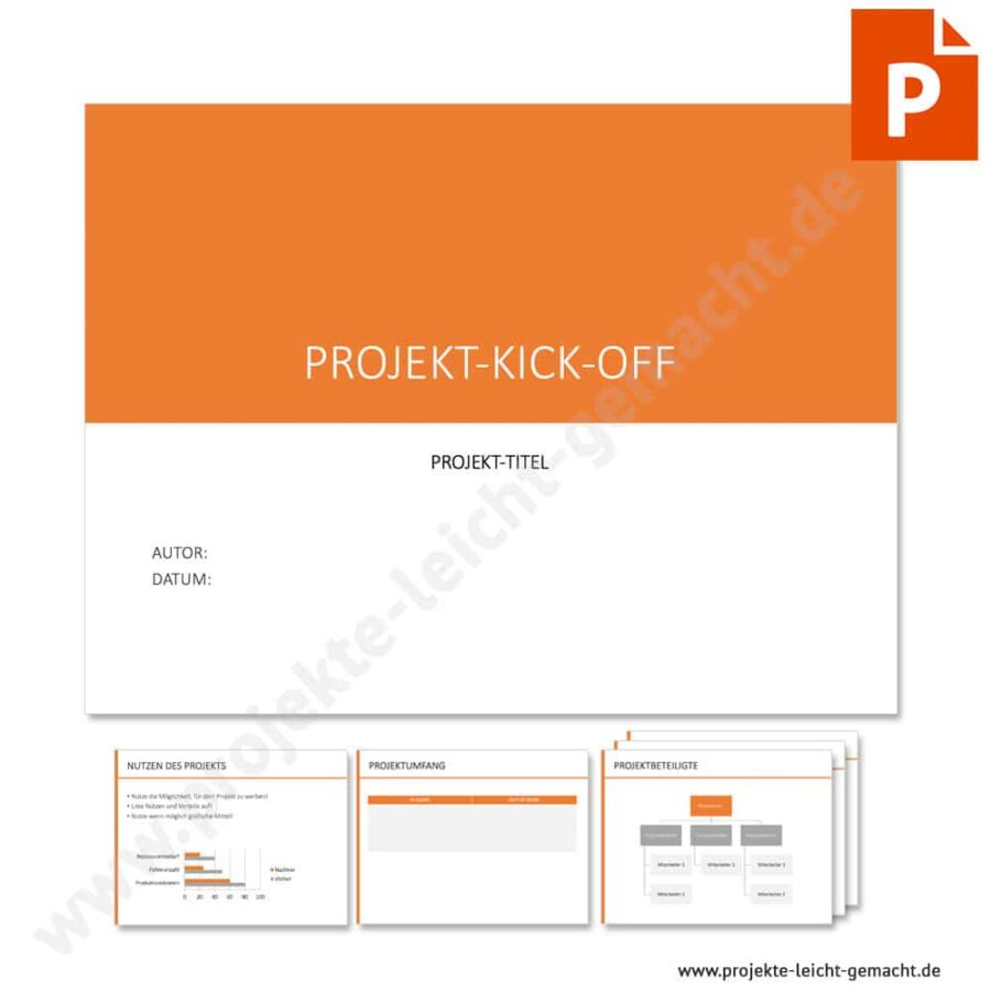 PowerPoint-Vorlage Projekt-Kick-off