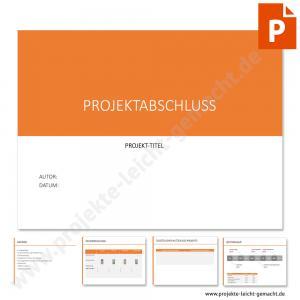 PowerPoint-Vorlage Projektabschlusspräsentation