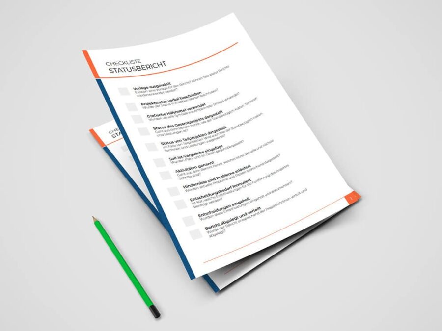 Checkliste Statusbericht