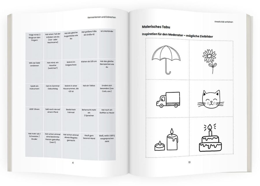 Vorlagen für TeamBuilding-Spiele