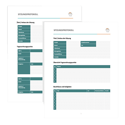 Vorlage Besprechungsprotokoll